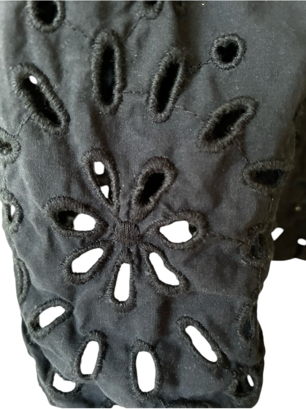 Hollister Navy Blue Eyelet Embroidery Dress - Picture 4 of 8